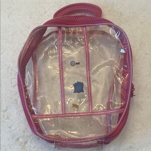 Vintage Y2K Clear Pink purse transparent stadium travel school bag girls